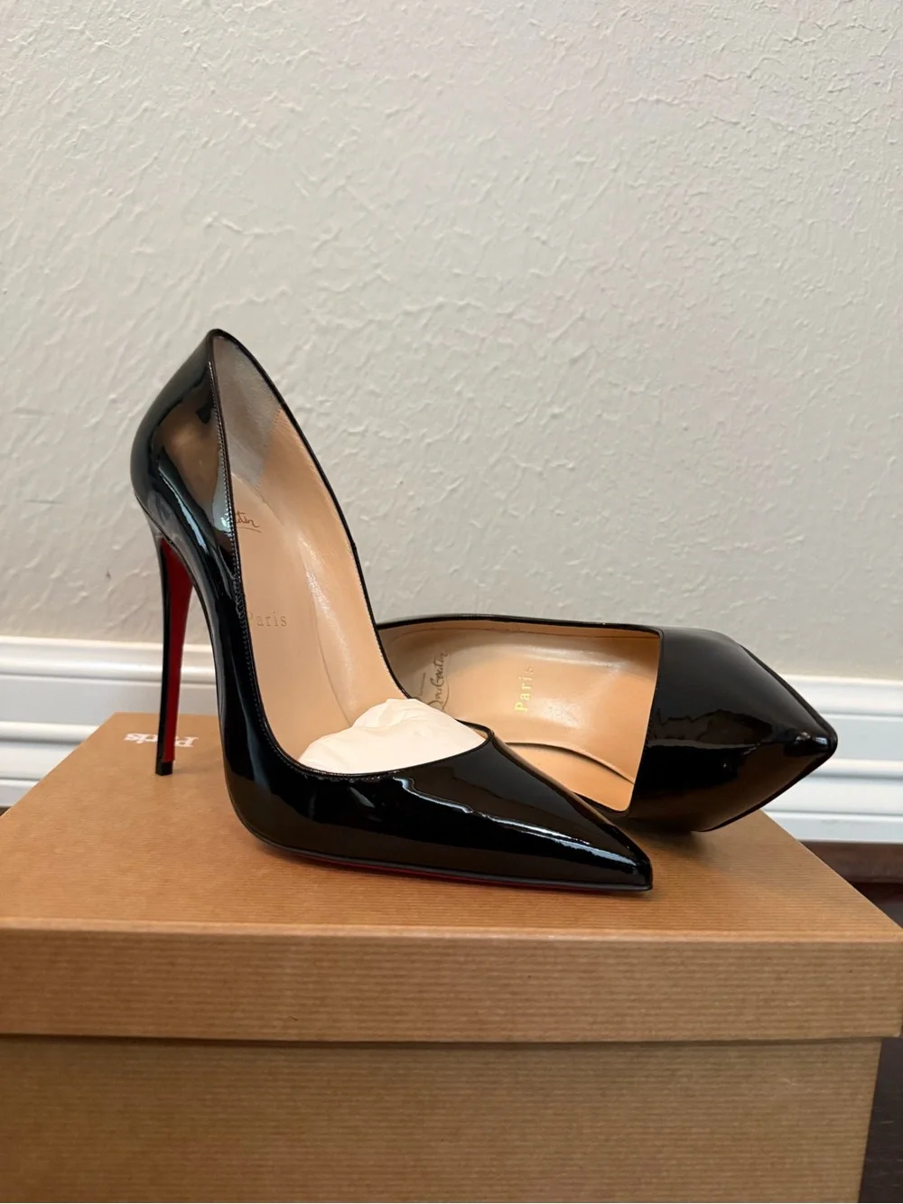 Christian Louboutin So Kate 120 Patent Black Pumps | NEW Never Worn